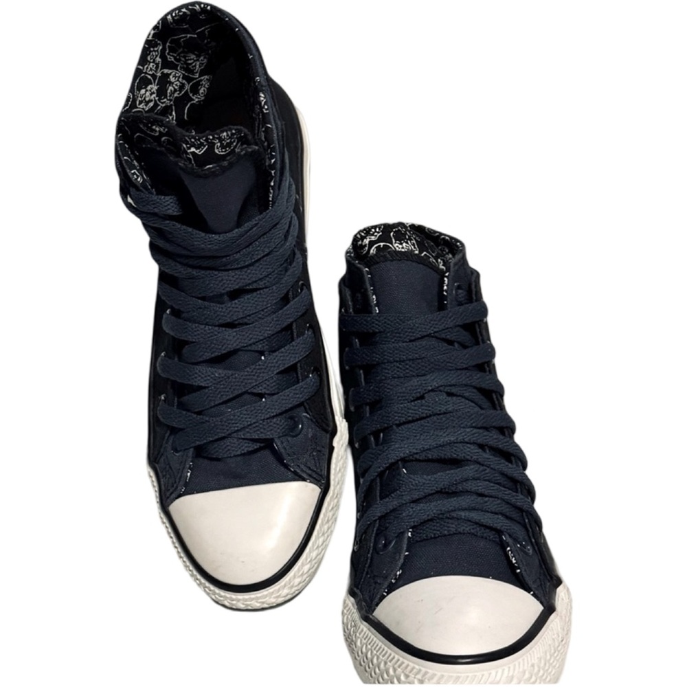 Navy Blue High-Top Sneakers Unisex - Picture 7 of 12